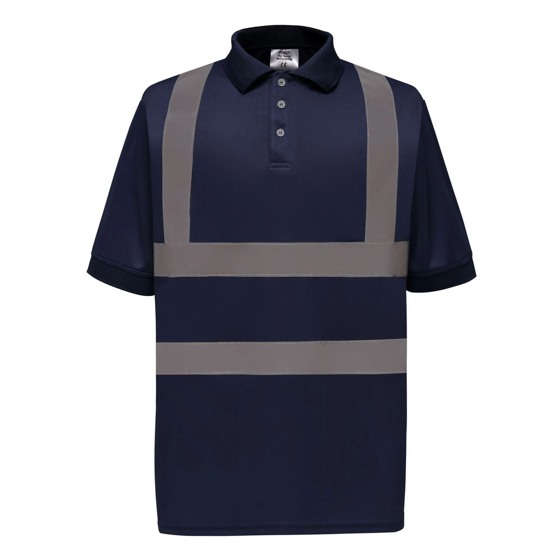 Comfortable breathable quick-drying reflective polo shirt