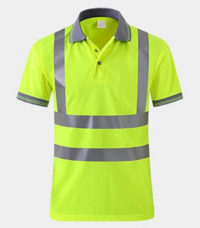 Quick-drying construction reflective clothing polo shirt